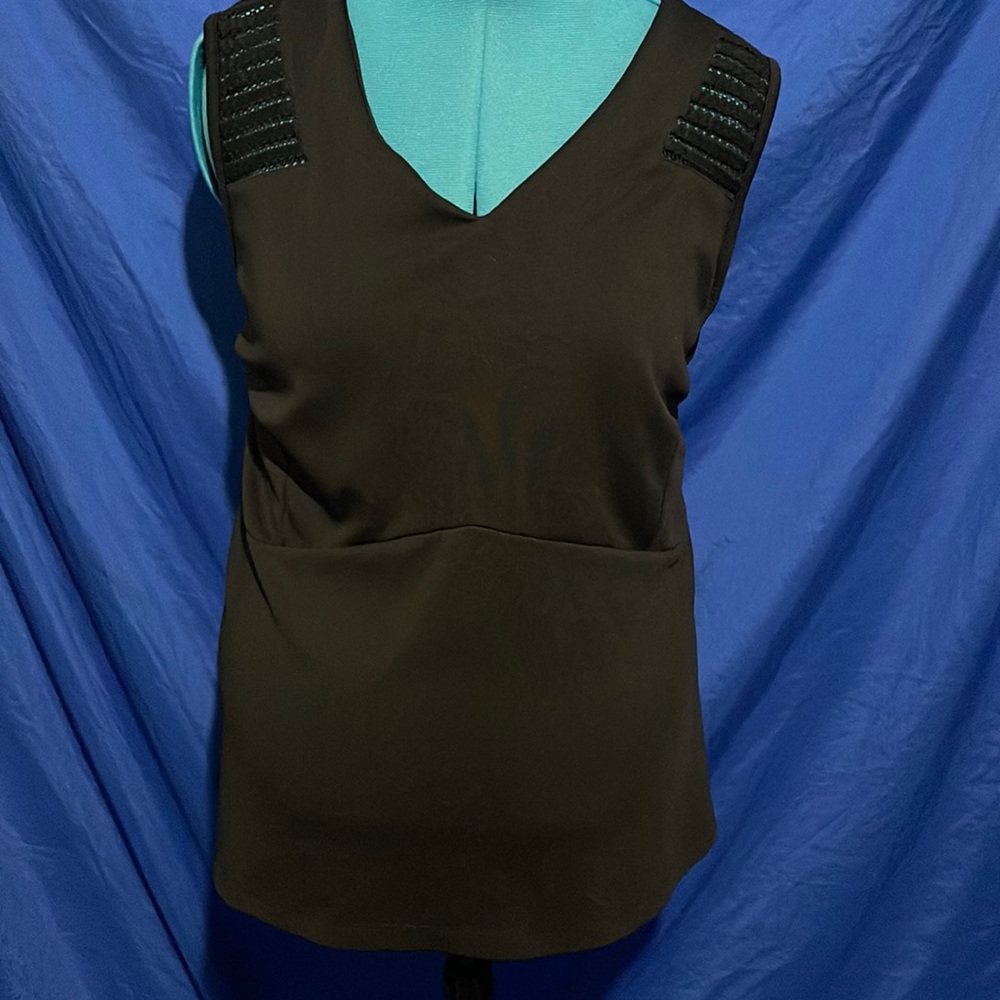 Simply Emma black peplum top